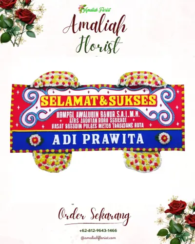 Karangan Bunga Ucapan Selamat di Siakin